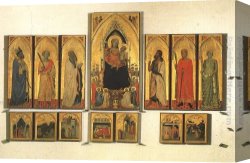Daddi Canvas Paintings - Polyptych of Saint Pancrazio by Bernado Daddi