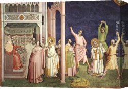 Daddi Canvas Paintings - The Matyrdom of St. Stephen by Bernado Daddi