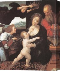 Holy Family Canvas Paintings - Holy Family by Bernaert van Orley