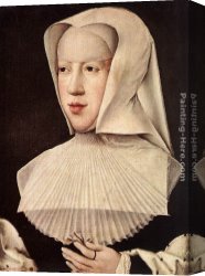 Bernaert Canvas Paintings - Portrait of Margareta van Oostenrijk by Bernaert van Orley