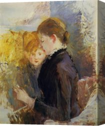 Berthe Morisot Canvas Paintings - Miss Reynolds by Berthe Morisot