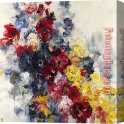 Burgers Canvas Paintings - Angels Or Demons No1 by Bobbie Burgers