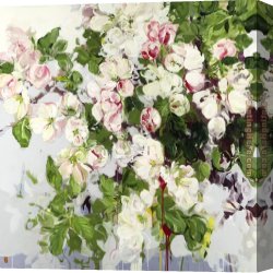 Burgers Canvas Paintings - Burst Shoot Unfold by Bobbie Burgers