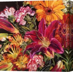 Gift Canvas Paintings - Gifts from the garden by Bobbie Burgers