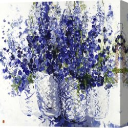 Burgers Canvas Paintings - Open Unfold Disintegrate by Bobbie Burgers