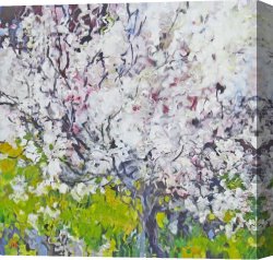 Burgers Canvas Paintings - There She Stands by Bobbie Burgers