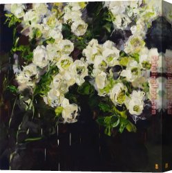 Leaves Canvas Paintings - You Take The Past And Leave Me with The Future 1 by Bobbie Burgers