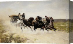 Rescue Canvas Paintings - The Rescue by Bodhan Von Kleczynski