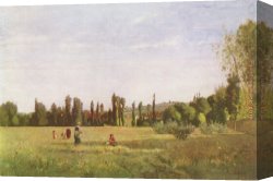 La Varenne De St. Hilaire Canvas Paintings - La Varenne de St. Hilaire by Camille Pissarro
