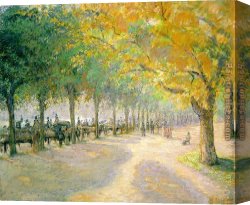 Park of Rose Canvas Paintings - Pissarro Hyde Park by Camille Pissarro
