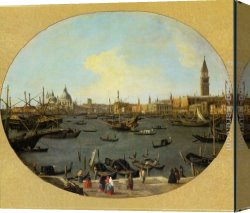 Canaletto Canvas Paintings - Venice Viewed from the San Giorgio Maggiore by Canaletto