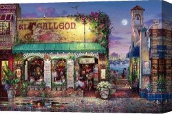 Cafe Canvas Paintings - CAFE BELLA by Cao Yong