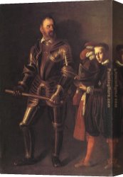 Caravaggio Canvas Paintings - Alof de Wignacourt by Caravaggio