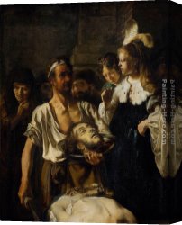 The Baby Jesus And Saint John The Baptist Canvas Paintings - The Beheading of St. John the Baptist by Carel Fabritius