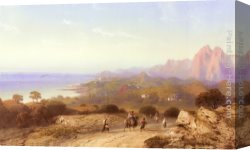 Mare Canvas Paintings - Viaggio Al Mare by Carlo Bossoli