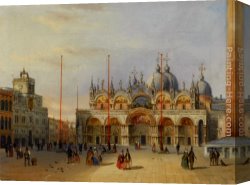 View of The Bacino Di San Marco Canvas Paintings - San Marco Venice by Carlo Grubacs
