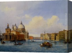 Salute Canvas Paintings - Santa Maria Della Salute Venice by Carlo Grubacs