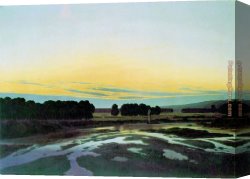 Friedrich Bamberger Canvas Paintings - Largeness by Caspar David Friedrich