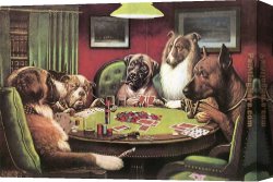 Marcellus Canvas Paintings - A Bold Bluff by Cassius Marcellus Coolidge