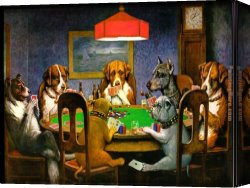 Marcellus Canvas Paintings - A Friend in Need by Cassius Marcellus Coolidge