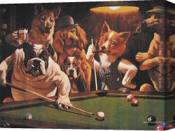 Marcellus Canvas Paintings - Hustler by Cassius Marcellus Coolidge