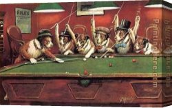 Marcellus Canvas Paintings - Kelly Pool by Cassius Marcellus Coolidge