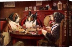 Marcellus Canvas Paintings - Post Mortem by Cassius Marcellus Coolidge