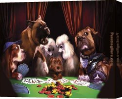 Marcellus Canvas Paintings - the cheat by Cassius Marcellus Coolidge