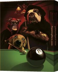 Marcellus Canvas Paintings - The Eight Ball by Cassius Marcellus Coolidge