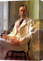 Cecilia Canvas Paintings - Henry Sturgis Drinker by Cecilia Beaux