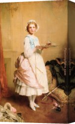 Preparing for The Costume Ball Canvas Paintings - After The Ball by Charles Chaplin