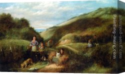 Cart Canvas Paintings - The Makeshift Cart by Charles Hunt