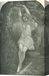Undine Canvas Paintings - Undine by Charles Louis Lucien Muller