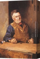 Charles Spencelayh Canvas Paintings - Forty Winks by Charles Spencelayh
