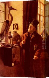 Charles Spencelayh Canvas Paintings - Our Local Museum by Charles Spencelayh