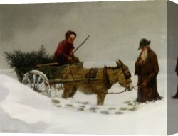 Charles Spencelayh Canvas Paintings - Perplexed by Charles Spencelayh