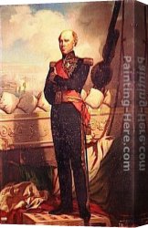 France Canvas Paintings - Charles Baudin, Amiral de France by Charles Zacharie Landelle