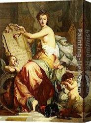 Charles Baugniet Canvas Paintings - La Renaissance by Charles Zacharie Landelle