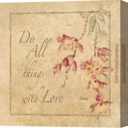 Cheri Canvas Paintings - Floral Sentiments IV by Cheri Blum