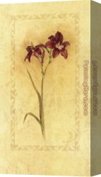 Day) Canvas Paintings - Purple Day Lily by Cheri Blum