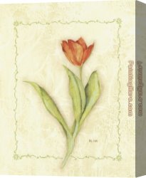 Cheri Canvas Paintings - Red Tulip by Cheri Blum
