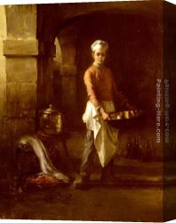 Claude-joseph Canvas Paintings - Le Marmiton by Claude Joseph Bail