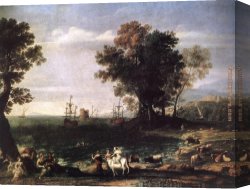 Rapto De Europa 02 Canvas Paintings - The Rape of Europa by Claude Lorrain
