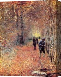 A Hunting Morn Canvas Paintings - Hunting by Claude Monet