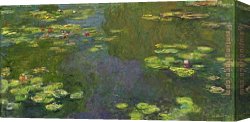 Claude Monet Canvas Paintings - Le bassin aux nympheas by Claude Monet