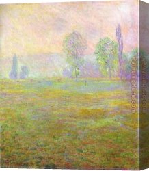 Giverny Canvas Paintings - Meadows at Giverny by Claude Monet