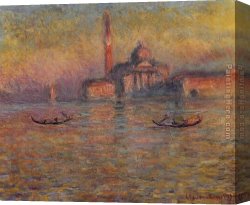 Maggiore Canvas Paintings - San Giorgio Maggiore 2 by Claude Monet