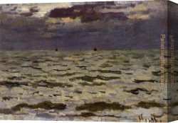 Seascapes Canvas Paintings - Seascape by Claude Monet