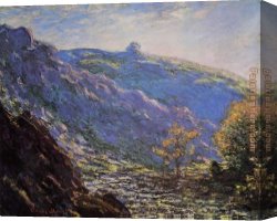 Petit Canvas Paintings - Sunlight on the Petit Cruese by Claude Monet