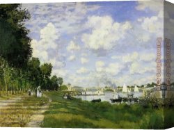 Argenteuil Canvas Paintings - The Basin at Argenteuil by Claude Monet